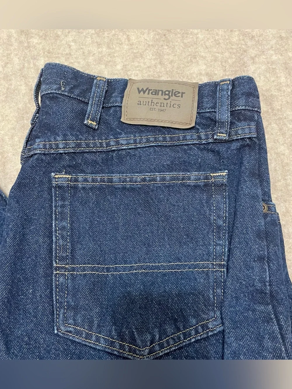 WRANGLER AUTHENTICS 35X29 DARK WASH STRAIGHT JEANS NWOT